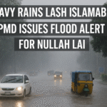 Heavy Rains in Islamabad PMD Issues Flood Alert for Nullah Lai