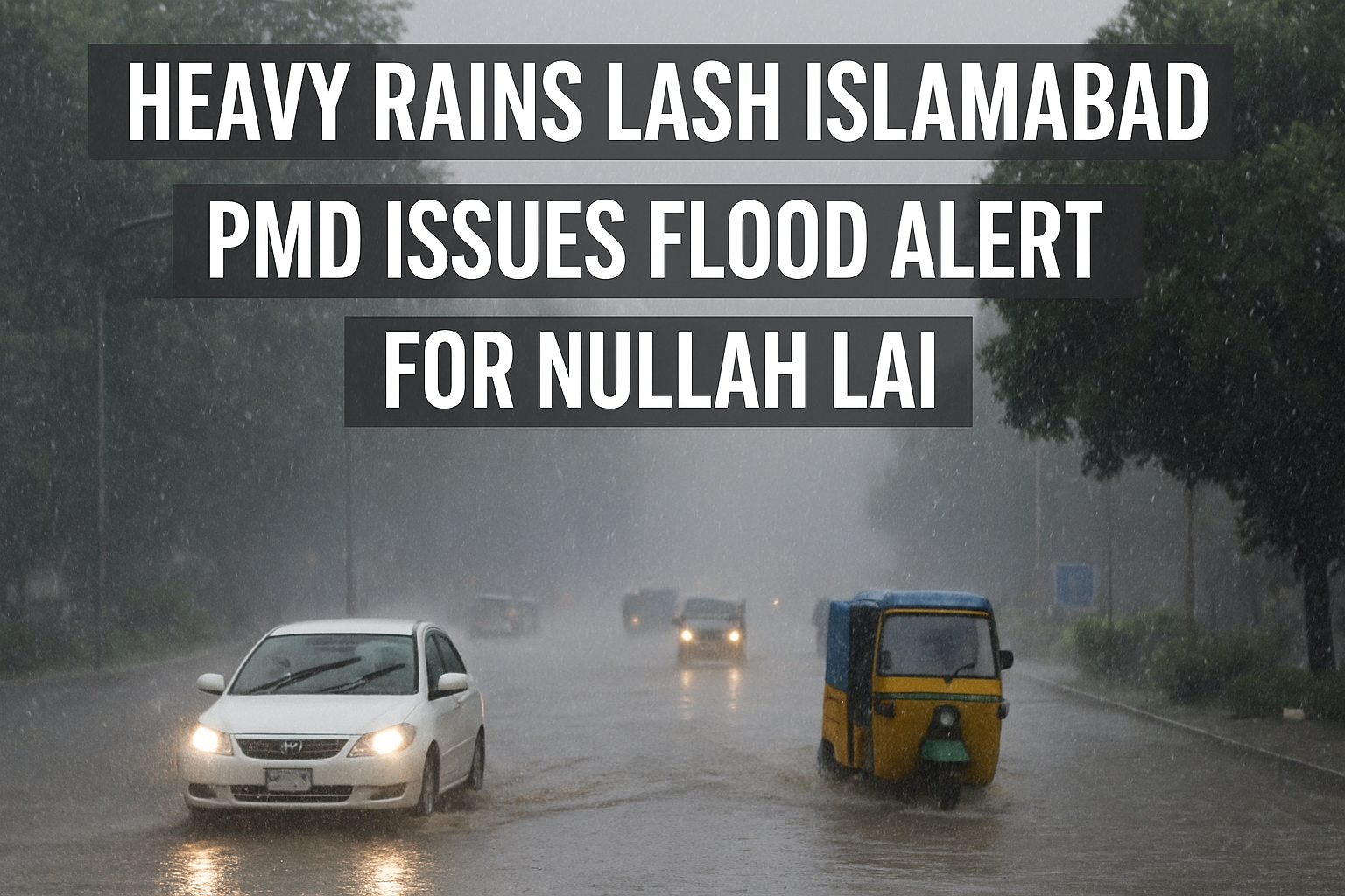 Heavy Rains in Islamabad PMD Issues Flood Alert for Nullah Lai