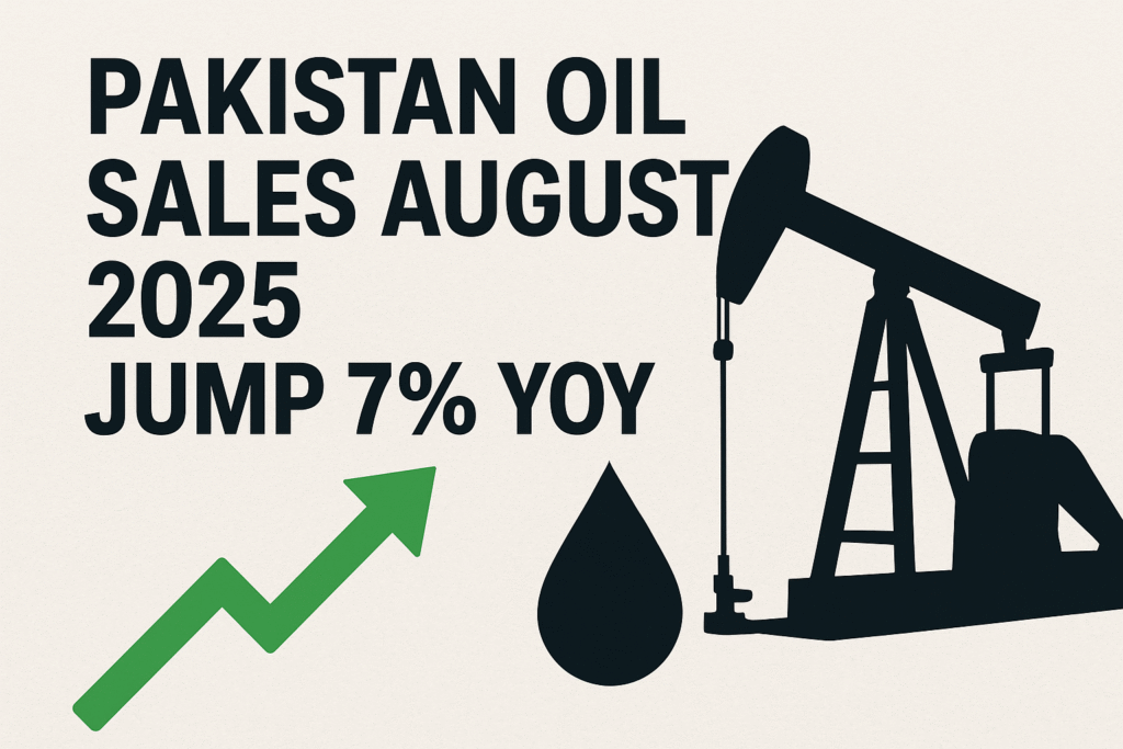 Pakistan Oil Sales August 2025 Jump 7% YoY