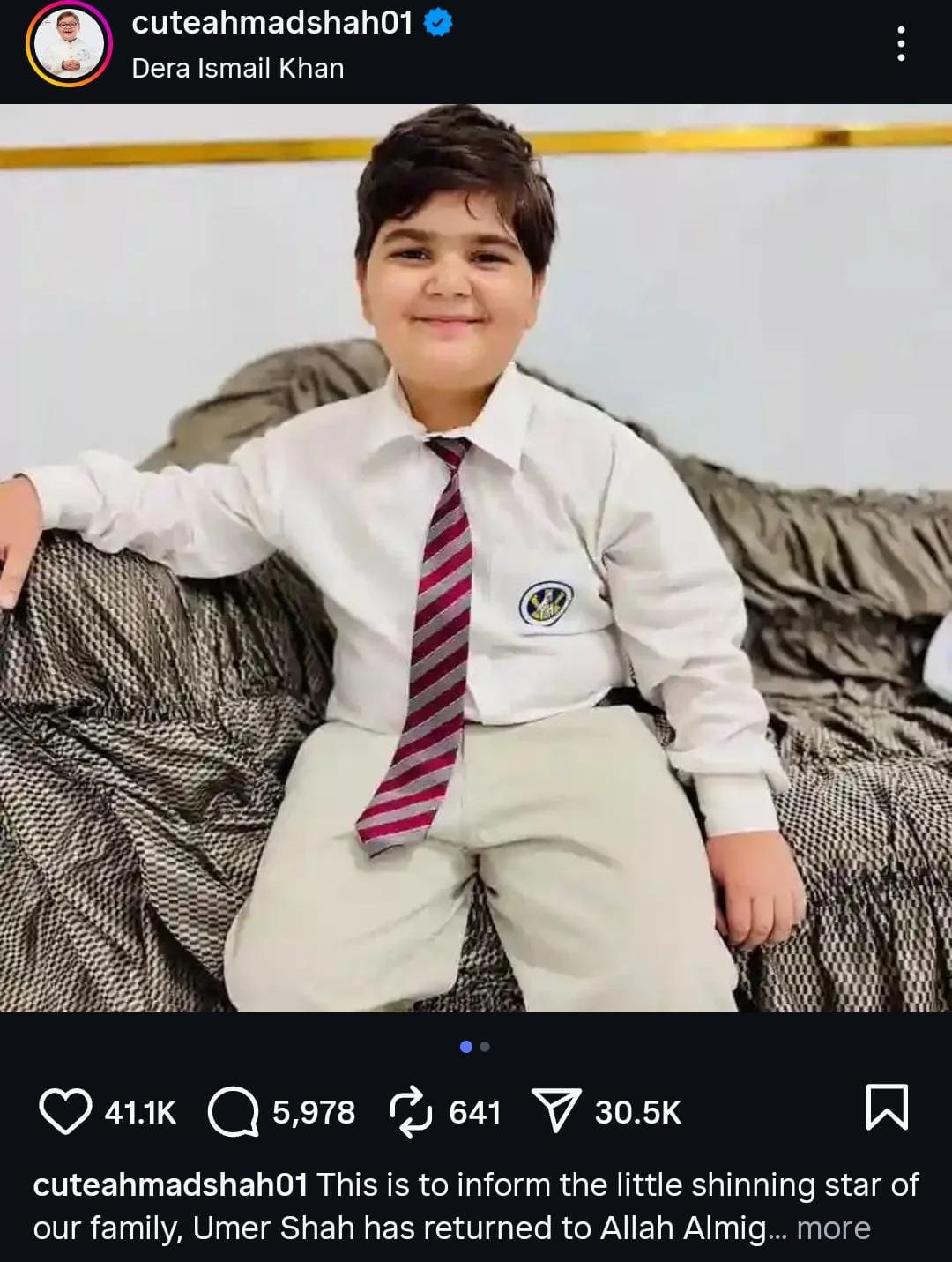 Umer Shah, Ahmed Shah’s Brother and Jeeto Pakistan Child Star, Passes Away