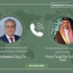 Pakistan’s Ishaq Dar Condoles with Saudi FM Over Helicopter Crash