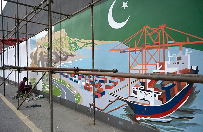 Artist Transforms Underpass with Mural on Srinagar Highway in Islamabad