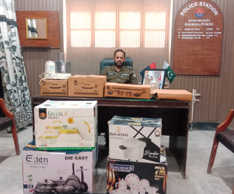 Rawalpindi Police Arrest Neighbor in House Burglary, Recover Stolen Goods