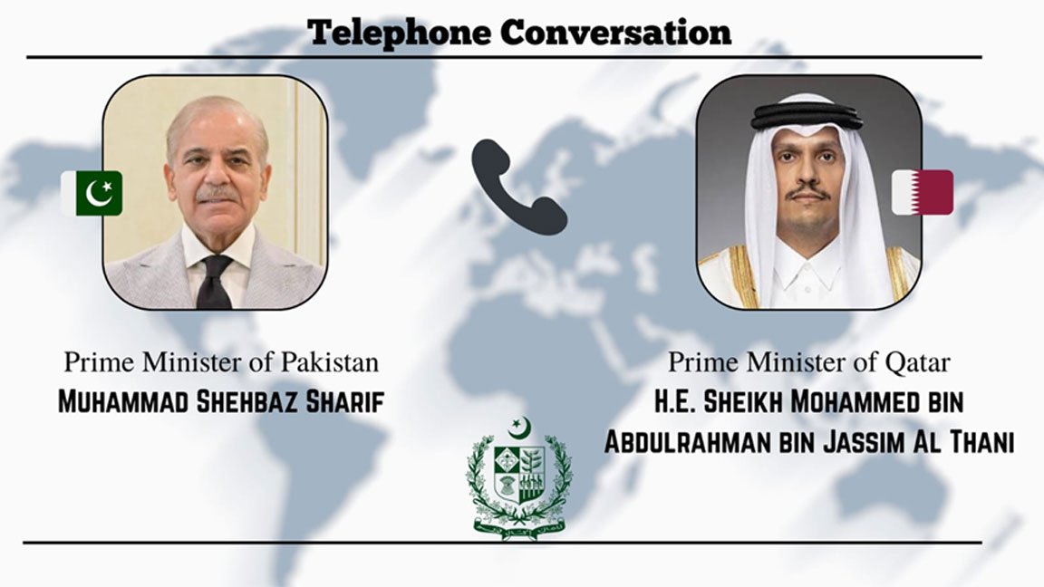 Prime Minister Praises Qatar’s Backing of Pakistan’s Peace Initiatives