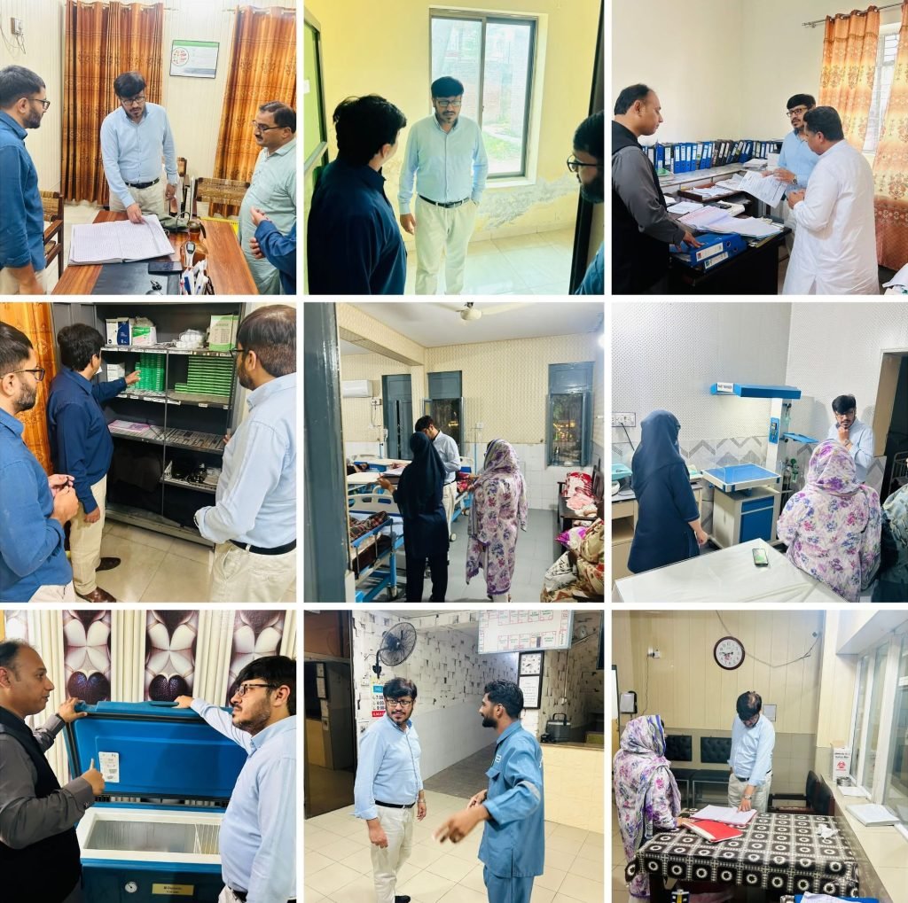 Gujrat Health Authority CEO Reviews Local Healthcare Facilities