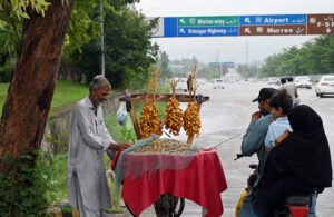 Elderly Vendor Showcases Fresh Dates on Rawalpindi Streets