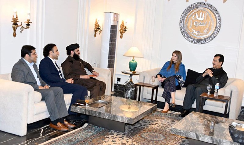 Chairman Senate Meets Pakistan Crypto Council Chief At Eidgah Sharif