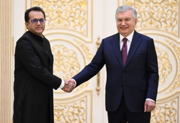Ambassador Tipu Presents Credentials to Uzbekistan’s President Mirziyoyev