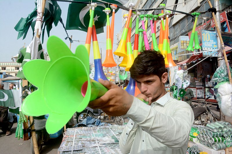 Vendor Sells Pressure Horns Despite Ban During Independence Day Celebrations