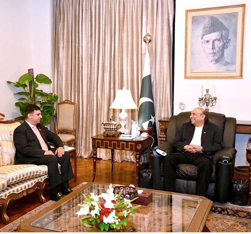 President Zardari Meets Pakistan’s New Ambassador to Sweden