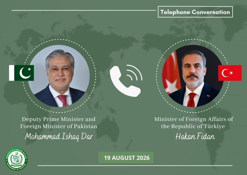 Pakistan, Turkiye Discuss Regional Peace Efforts Amid Rising Tensions