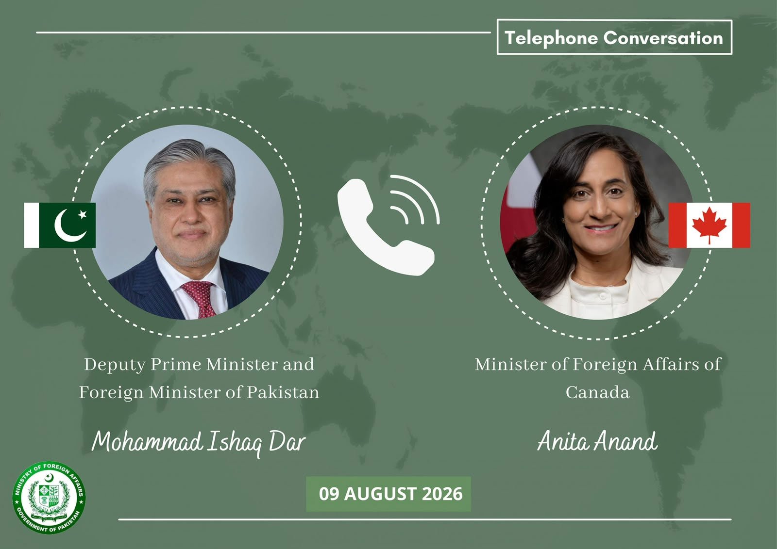 Pakistani and Canadian Officials Discuss Regional Dynamics and Defence Pact